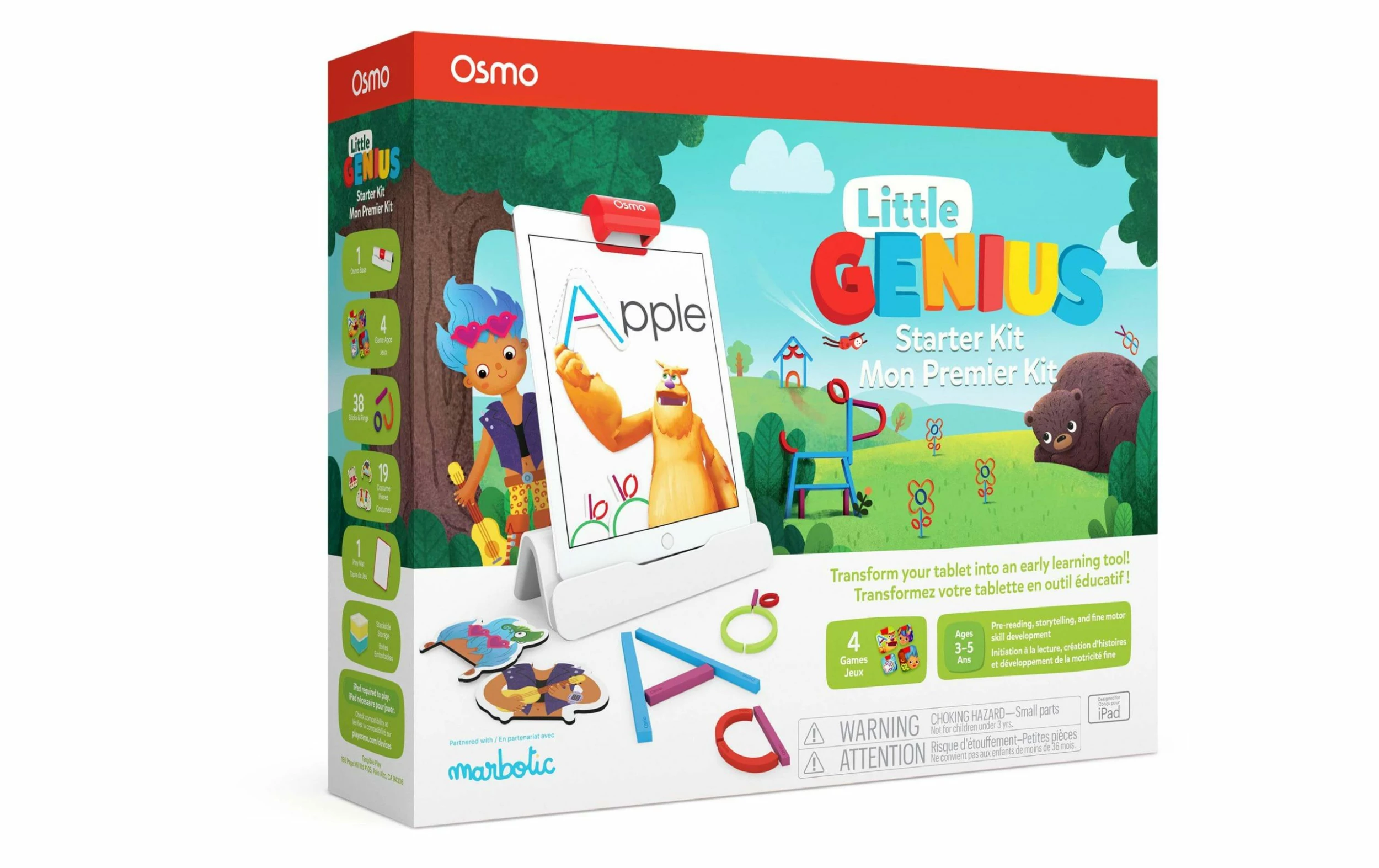 Osmo Little Genius Starter Kit Pour IPad, Base Incluse D Multicolore - Appareils Photo Compacts 1 Osmo Little Genius Starter Kit Pour IPad, Base Incluse D Multicolore - Appareils Photo Compacts