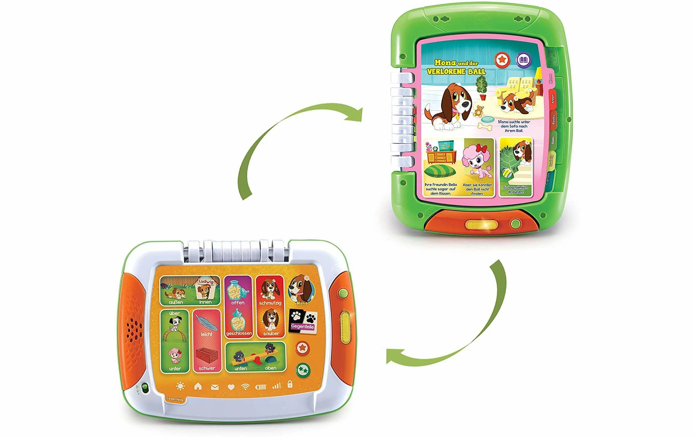 Vtech Livre éducatif Lern- Und Geschichtentablet Vert/Orange/Blanc - Appareils Photo Compacts 1 Vtech Livre éducatif Lern- Und Geschichtentablet Vert/Orange/Blanc - Appareils Photo Compacts