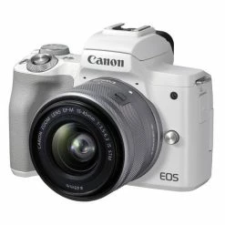 Canon EOS M50 Mark II/15-45mm White - 24 Mpx, APS-C/DX - Appareils Hybrides