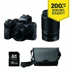 Nikon Z 50 / 16-50mm + 50-250mm, Sacoche Carte Mémoire SD Inclus - 20.90 Mpx, APS-C/DX Incl. Remise Immédiate - Appareils Hybrides