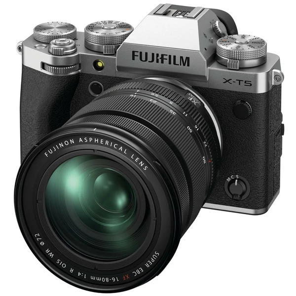 Fujifilm Appareils Hybrides X-T5 Silver/XF16-80mm Kit - 40.2 Mpx, APS-C/DX, 1 Fujifilm Appareils Hybrides X-T5 Silver/XF16-80mm Kit - 40.2 Mpx, APS-C/DX,