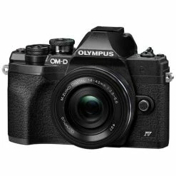 Olympus E-M10 Mark IV / 14-42mm Pancake Black - 20 Mpx, Micro Four Thirds - Appareils Hybrides