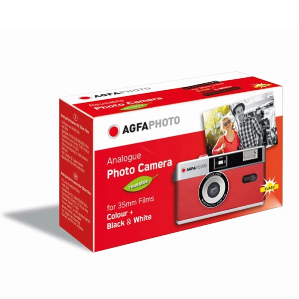 AgfaPhoto Reusable Photo Camera 35mm Red - Appareils Photo Analogiques 2 AgfaPhoto Reusable Photo Camera 35mm Red - Appareils Photo Analogiques – Image 2