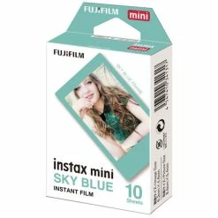 Fujifilm Instax Mini Film Blue Frame 10 Photos - Appareil Photo Instantané