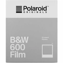 Polaroid Film Instantané B&W 600 - 8 Images Instantanées - Appareil Photo Instantané