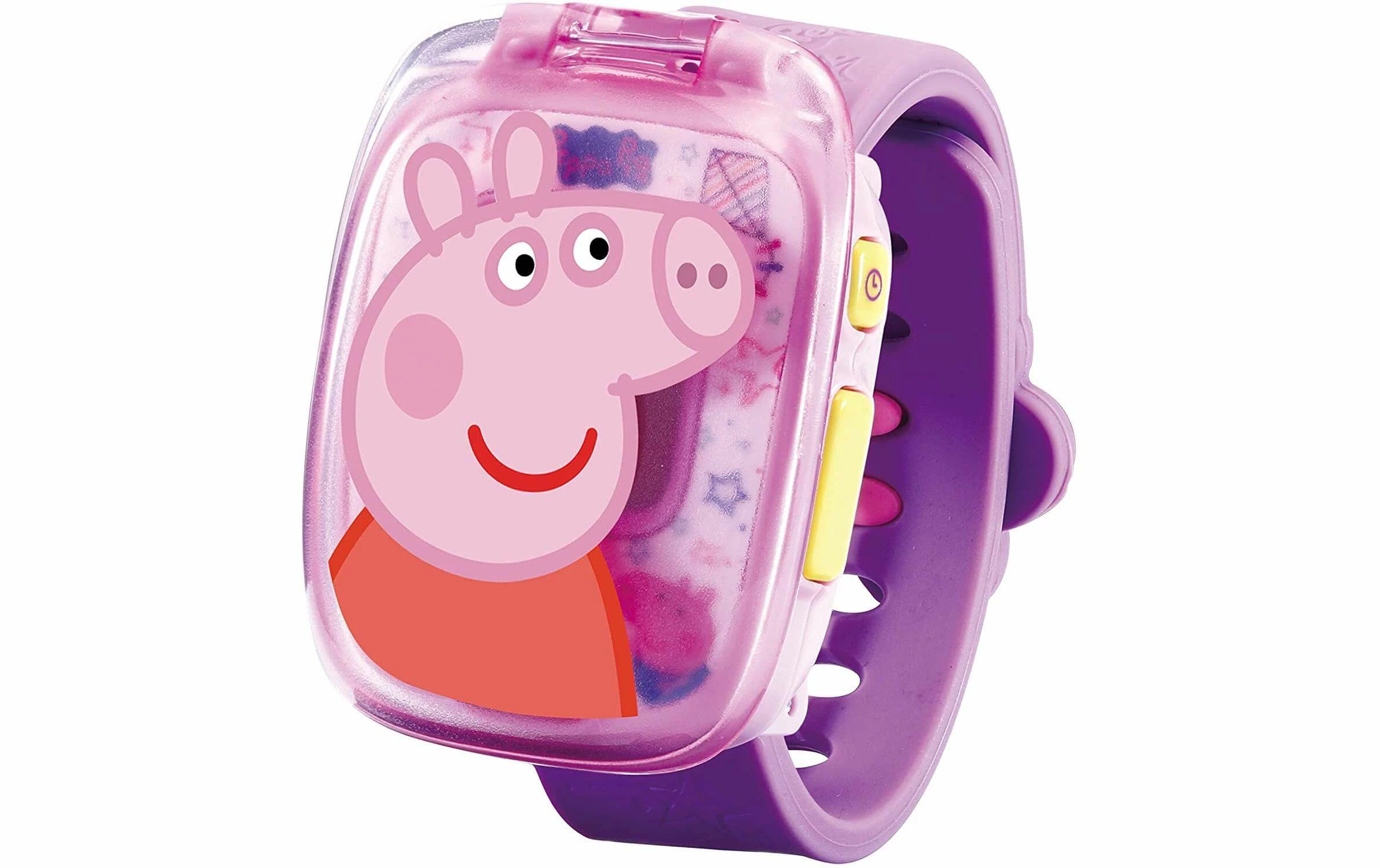 Vtech Smart Watch L'horloge D'apprentissage De Peppa Rose/Violet - Appareils Photo Compacts 2 Vtech Smart Watch L'horloge D'apprentissage De Peppa Rose/Violet - Appareils Photo Compacts – Image 2