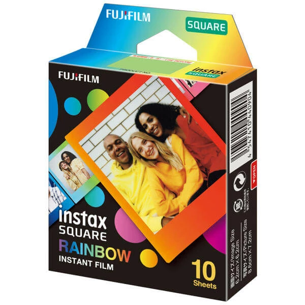 Fujifilm Instax Square Rainbow 10 Pièces - Appareil Photo Instantané 1 Fujifilm Instax Square Rainbow 10 Pièces - Appareil Photo Instantané