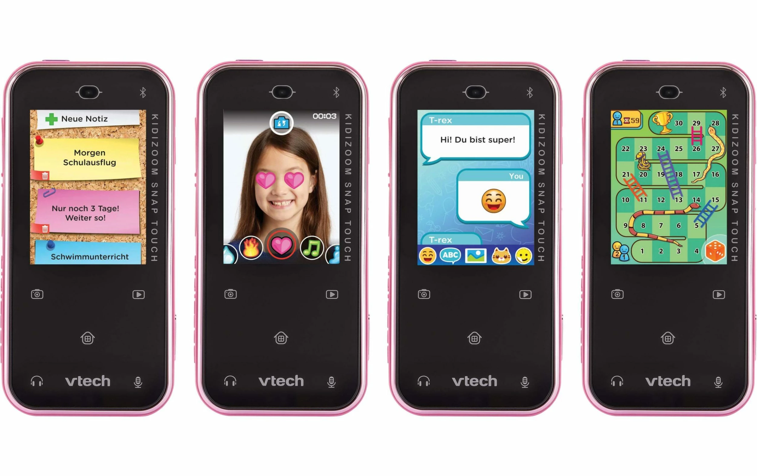 Vtech Caméra Pour Enfants KidiZoom Snap Touch Rose -DE- - Appareils Photo Compacts 2 Vtech Caméra Pour Enfants KidiZoom Snap Touch Rose -DE- - Appareils Photo Compacts – Image 2